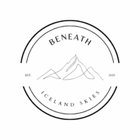 A logo to Beneath Iceland Skies.